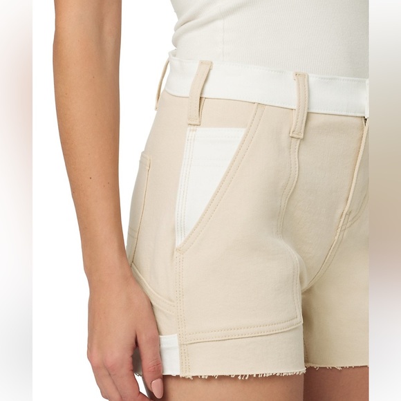 Hudson Jeans' Color Blocked Carpenter shorts w/raw hem - Picture 5 of 12